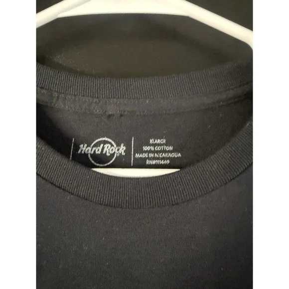 Hard Rock T Shirt Mens XL Black Hollywood Florida Hotel Casino Short Sleeve - Picture 3 of 6